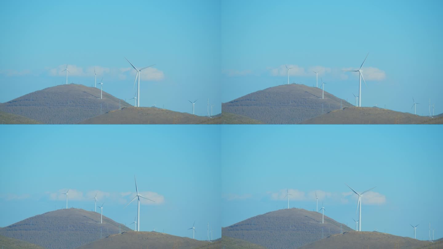 草原风力发电风车