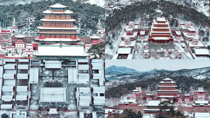 雪后大佛寺普宁寺