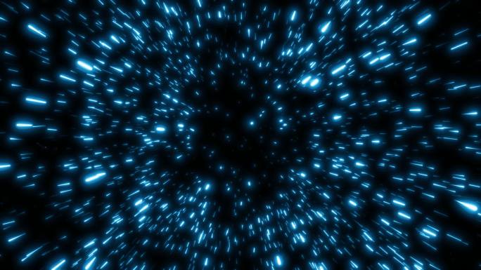 蓝色科技粒子爆炸冲击波素材