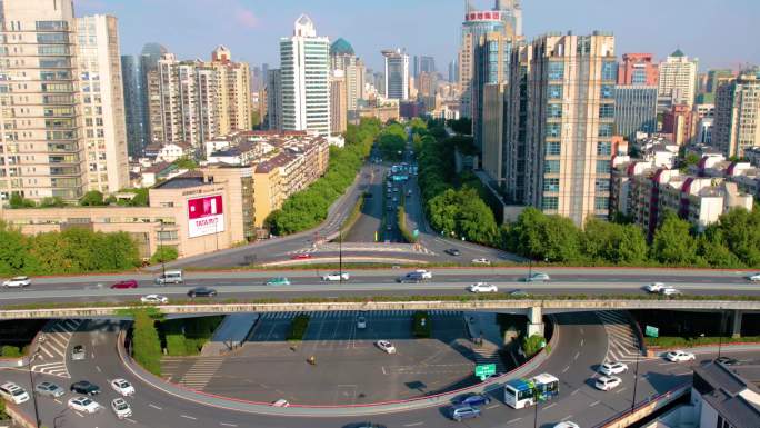 杭州西湖景区西湖大道车辆车流延时风景视频