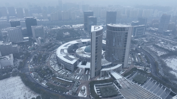 合肥 合肥下雪 合肥雪景 合肥航拍