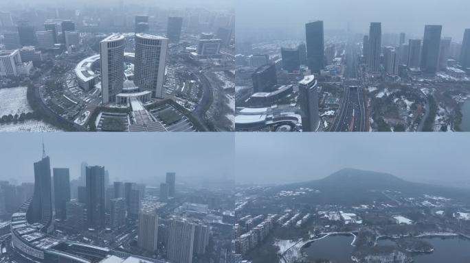 合肥 合肥下雪 合肥雪景 合肥航拍