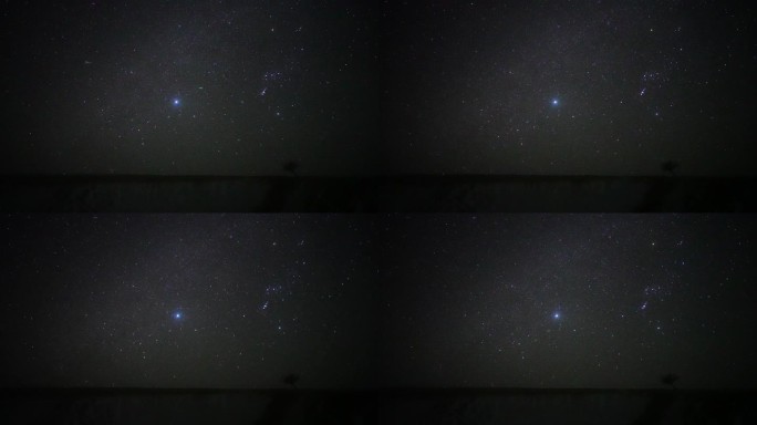 双子座流星雨三颗流星4K实拍素材