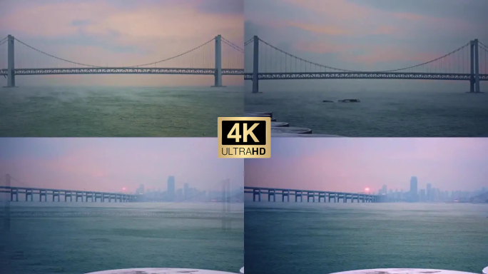 大连星海湾跨海大桥海浩视频素材