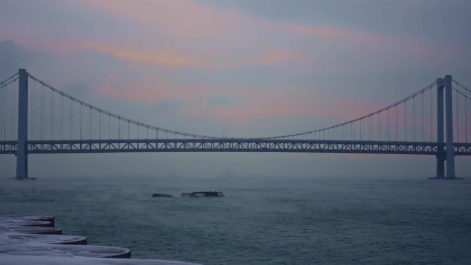 大连星海湾跨海大桥海浩视频素材