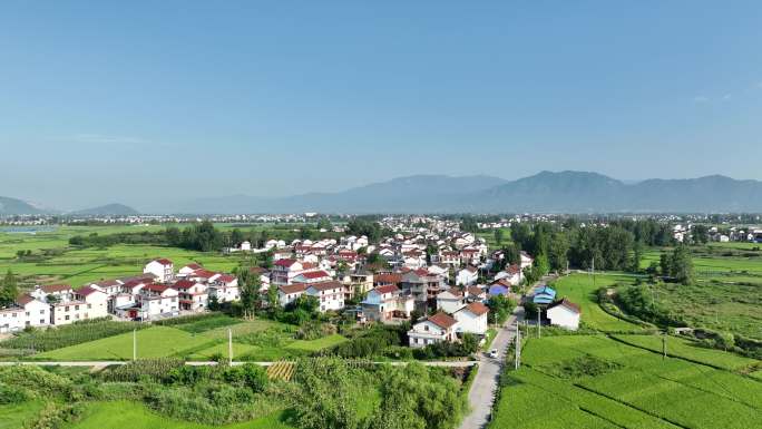 汉中4K航拍大自然风景城市树林乡村