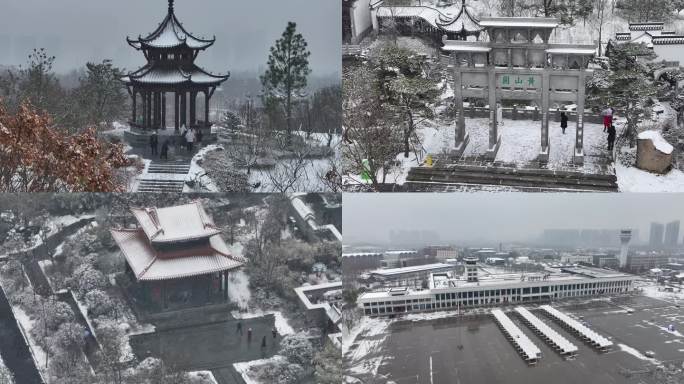 合肥园博园雪景