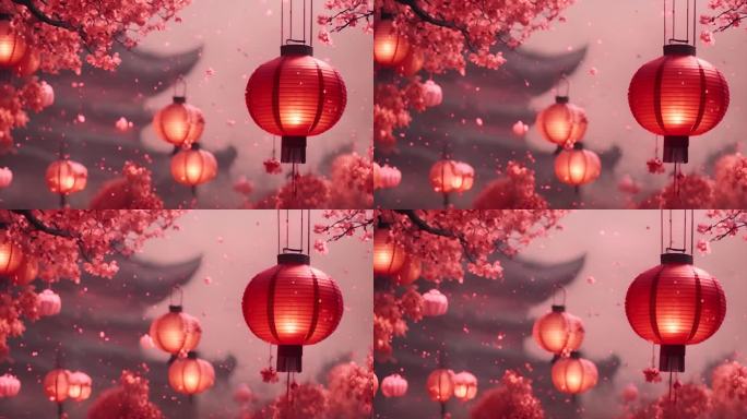 中国风春节节日喜庆年会元素