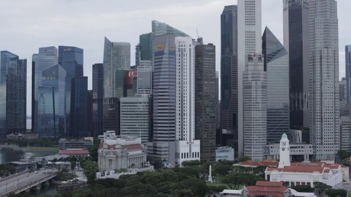 新加坡的天际线写字楼办公楼高楼大厦