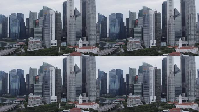 新加坡的天际线写字楼办公楼高楼大厦