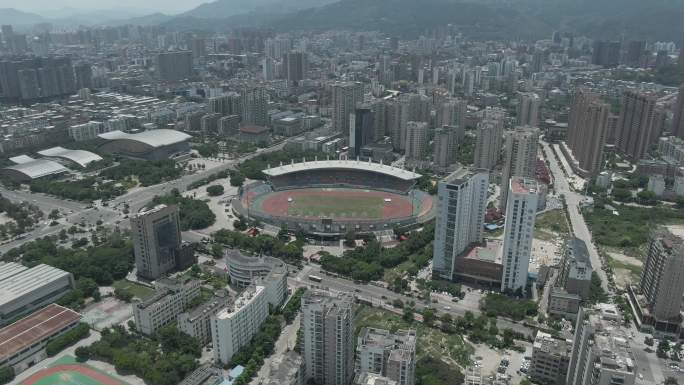 福建莆田城市风光航拍