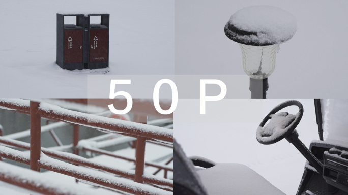 【高清50P】下雪飘雪积雪雪景