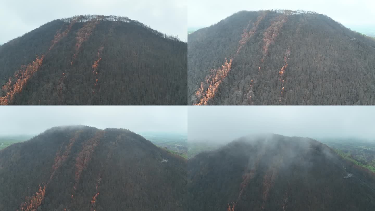 航拍云南腾冲火山地热国家地质公园火山口