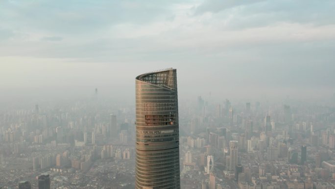 航拍 上海之巅 城市风光