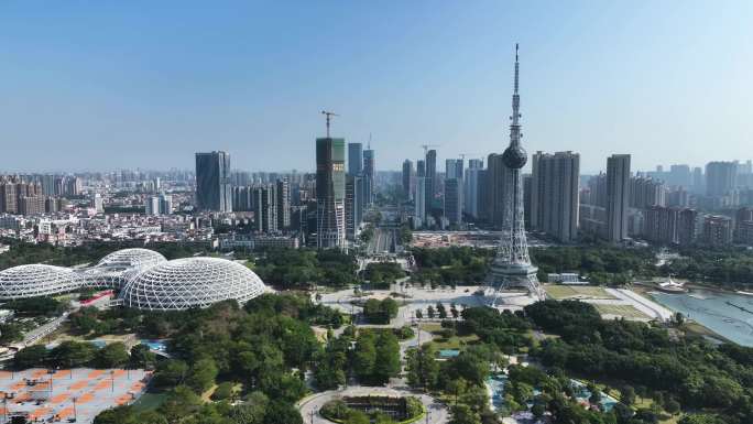 佛山季华路航拍大景