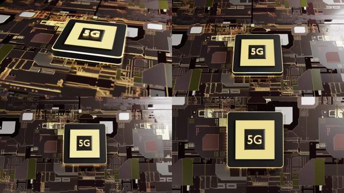 广告影视人工智能AI芯片5G电流电路发光
