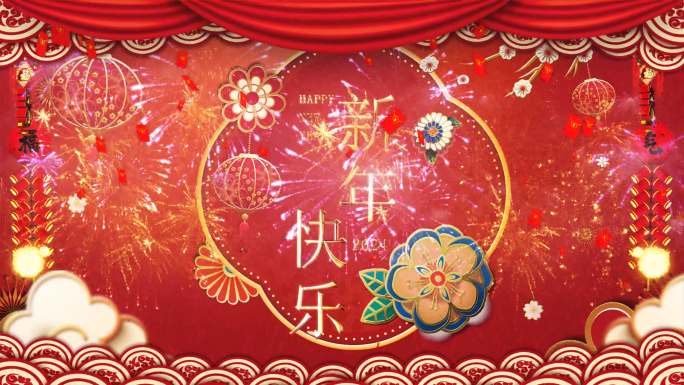 中国风春节背景视频
