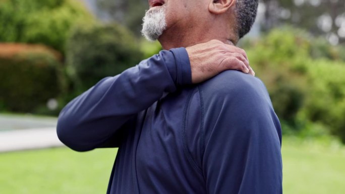 老年男性，肩部和手部疼痛，炎症和肌腱炎为关节炎，沮丧和不快乐。健康问题，退休或骨病，骨质疏松，受伤和