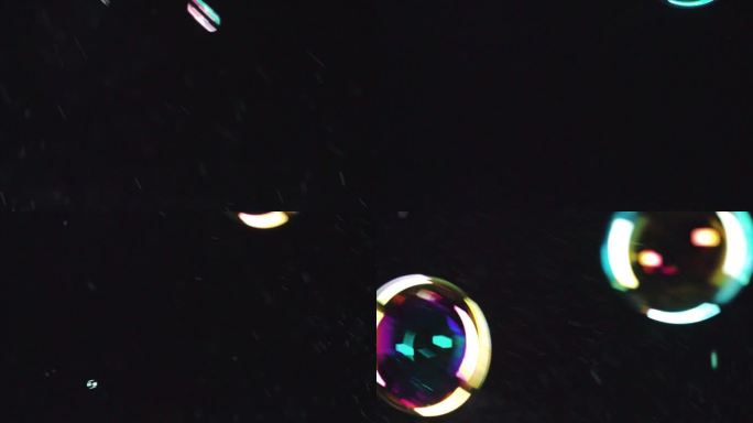 泡泡气泡五彩缤纷的水泡冒泡泡炸裂