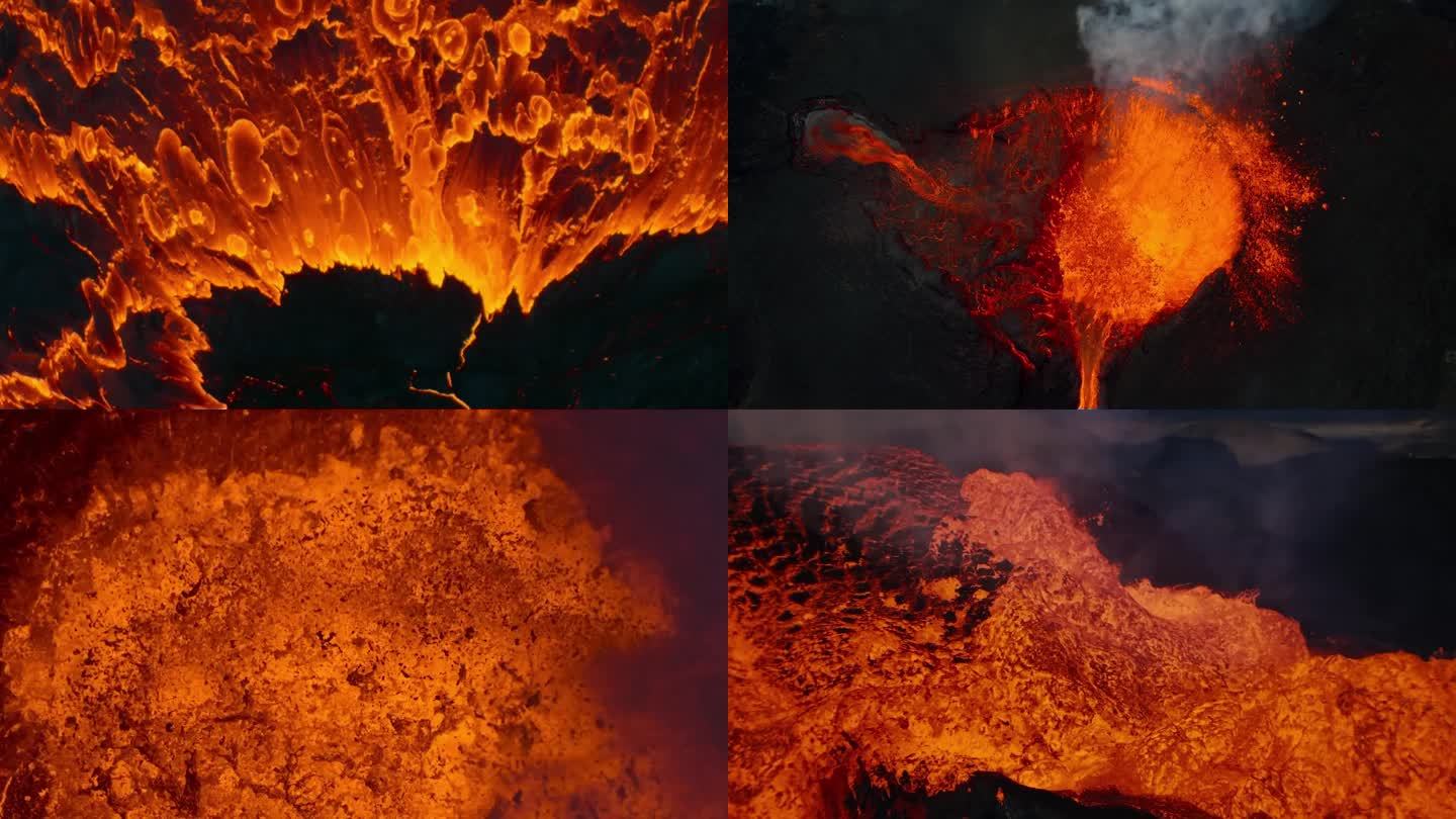 火山爆发视频素材