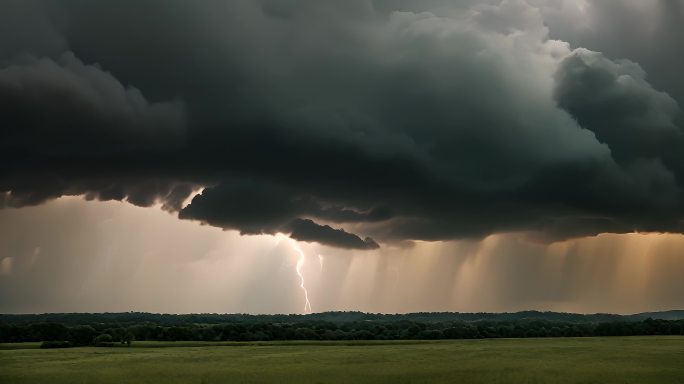 阴天下雨乌云密布风起云涌空境云翻滚