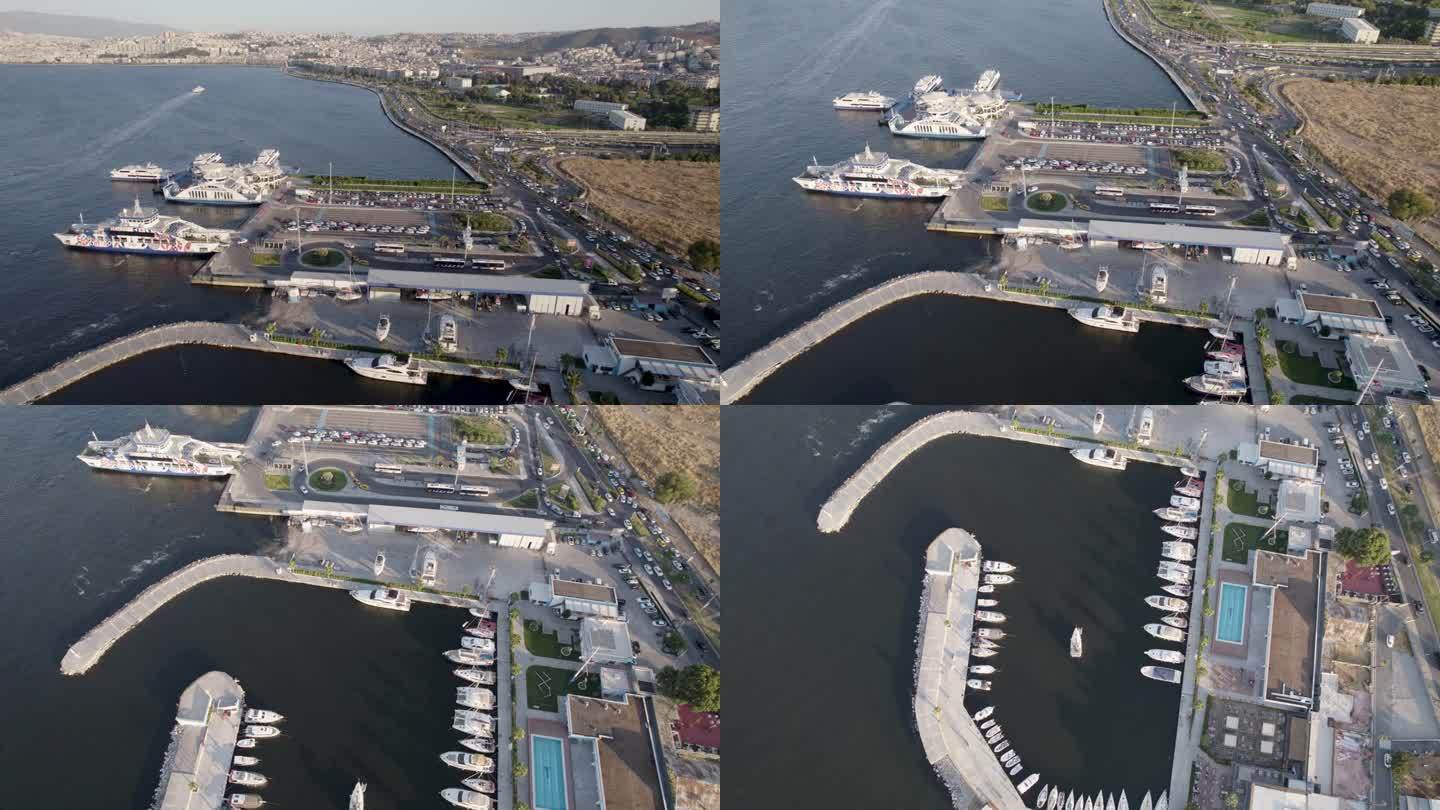 伊兹密尔码头因吉尔拉尔泰渡轮码头戈兹特佩海滨公路
