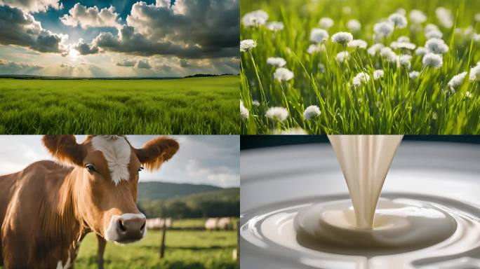 草原牧场 奶牛养殖 奶制品 从奶牛到牛奶
