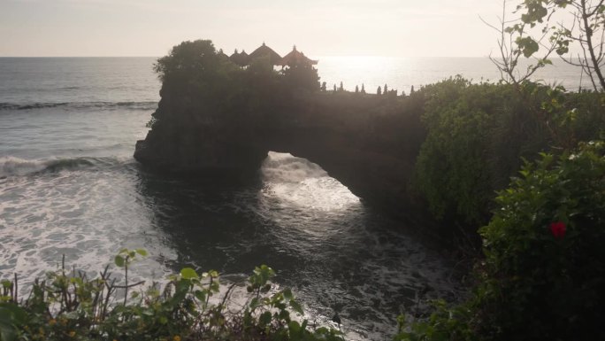 印度尼西亚巴厘岛的Tanah lot寺庙