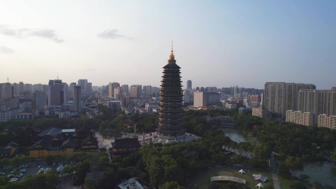 常州地标天宁禅寺航拍宣传片