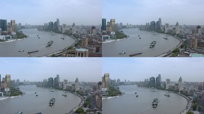 【原创最新】上海黄浦江4k航拍