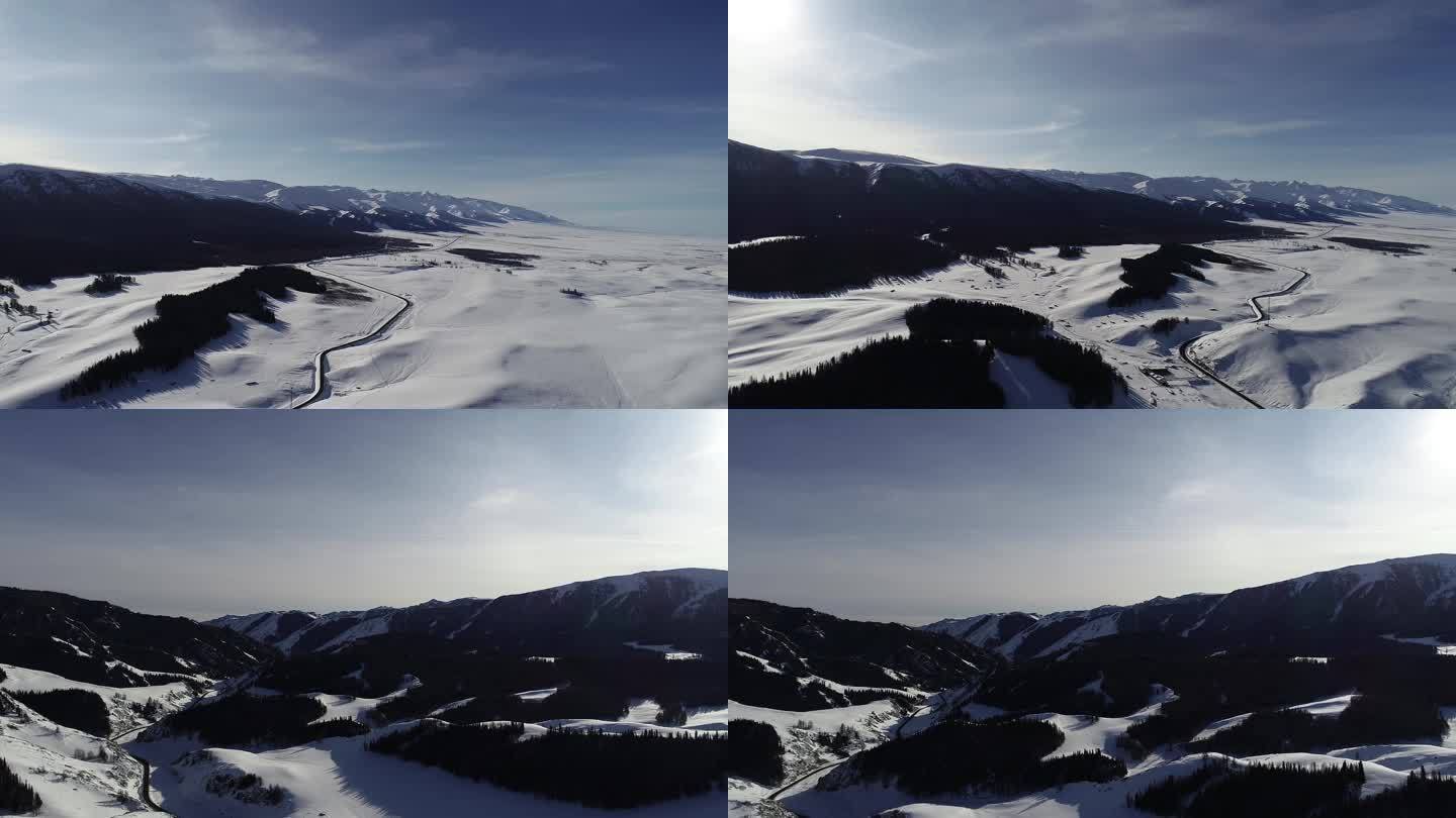 新疆哈密：天山雪景，心醉的洁净