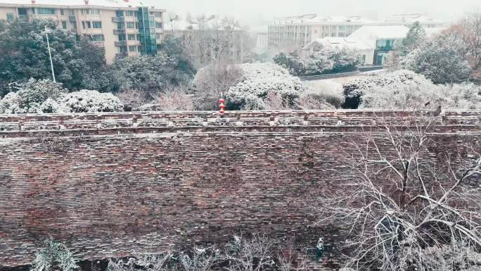 南京城墙雪景