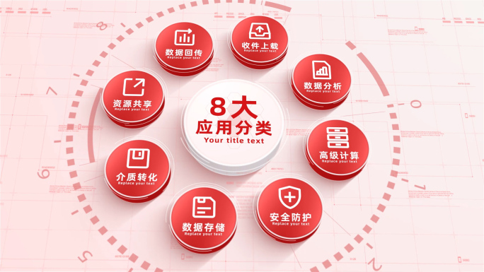 （2-8）三维红色环形结构应用分类