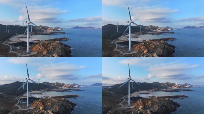 平潭岛海上风电 海上新能源 航拍