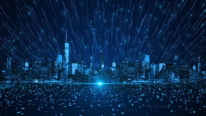 智慧城市网络与连接技术背景下的夜间数字化转型。大数据连接
