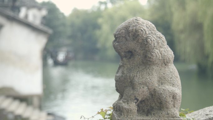 浙江嘉兴乌镇江南水乡古风建筑旅游旺季游客