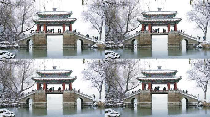冬天北京颐和园雪景