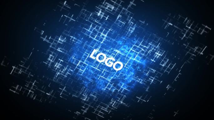 简洁科技logo图文分类组织架构框架展示