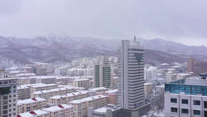 威海建设银行航拍