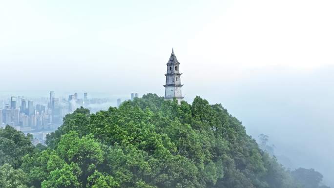 重庆城市风光鸟瞰重庆