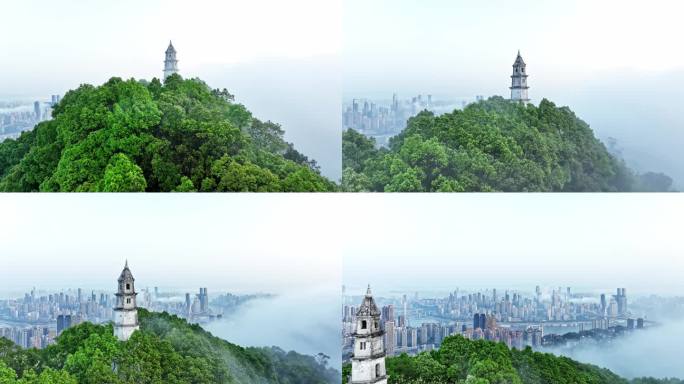 重庆城市风光鸟瞰重庆