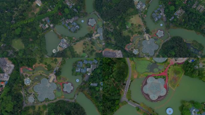 广州航拍华南植物园航拍4K分辨率多段素材