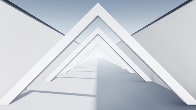 三角建筑空间光影