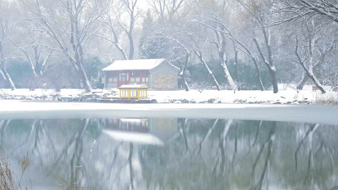 冬天北京颐和园雪景