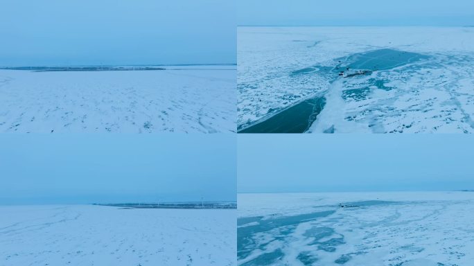 冬季查干湖航拍