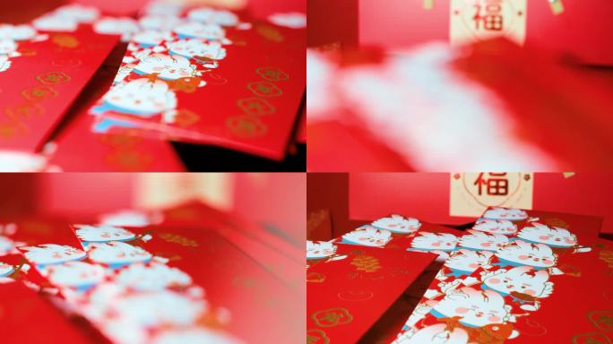 龙年过年新年红包特写春节节日喜庆49