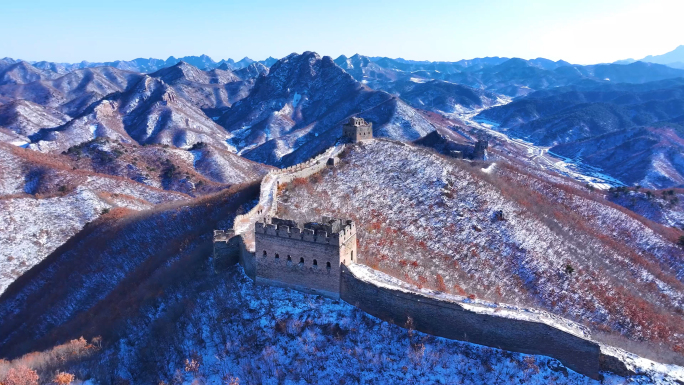 董家口长城雪景F长焦