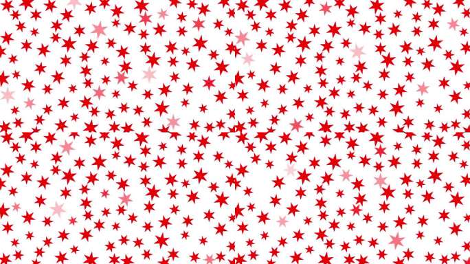活跃的红星闪耀。星空魔法背景。平面矢量插图隔离在白色背景。