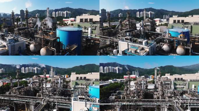 香港的化工厂工业园工业区