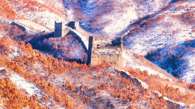 城子峪长城雪景C长焦